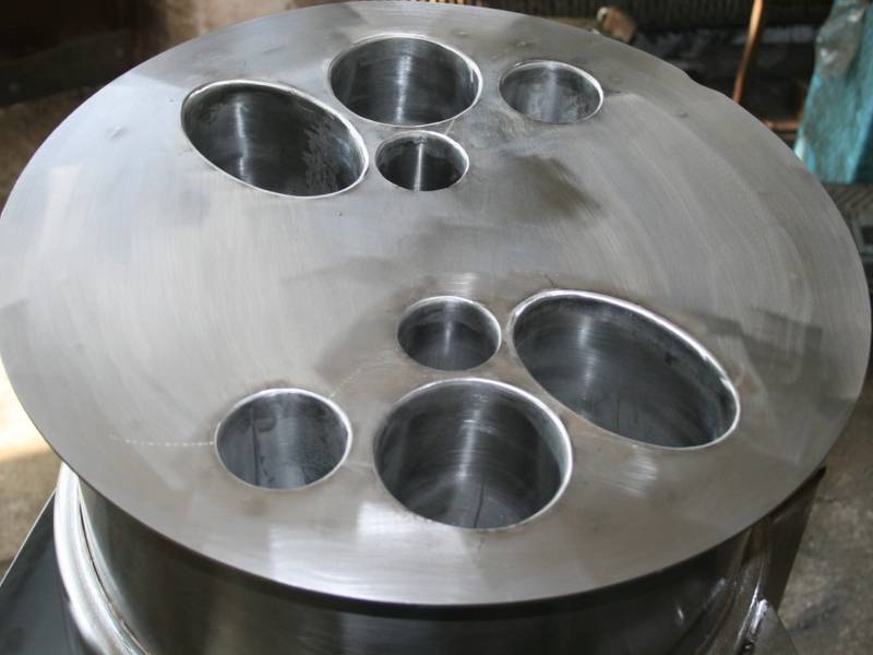 Cutter SZ-40 body with 3mm stainless steel grater disc. stainless steel