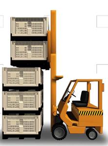 Palletbox Smartbox 720L gray 4 feet foldable
