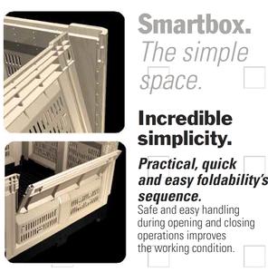 Palletbox Smartbox 720L gray 4 feet foldable