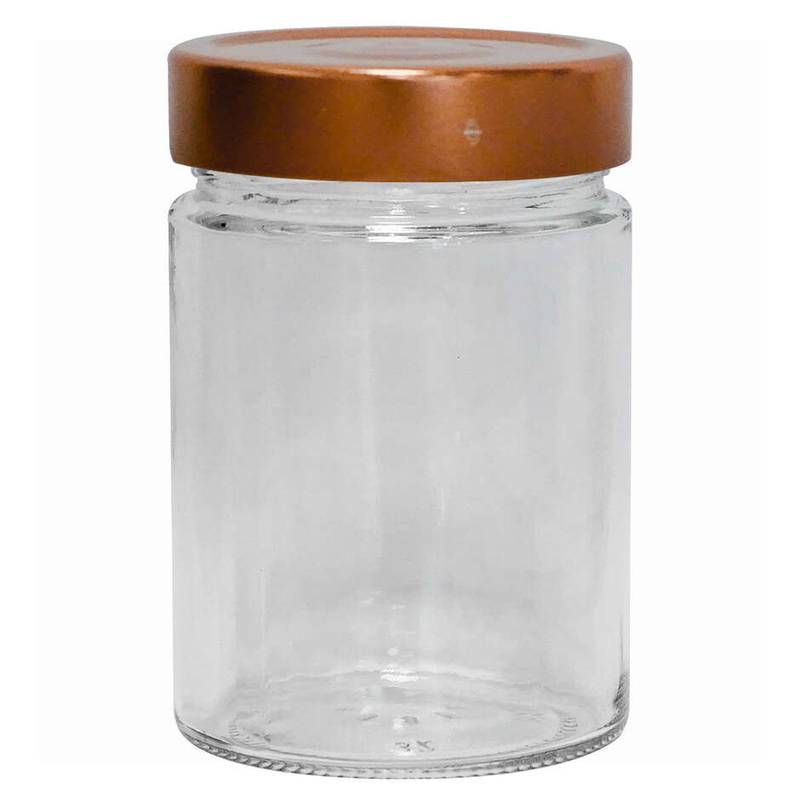 Klaaspurk ERGO 314 ml kõrge klapp-kaanega vask (24tk)