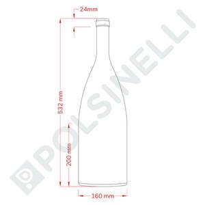 Wine Bottle Magnum 5L Uvag Green