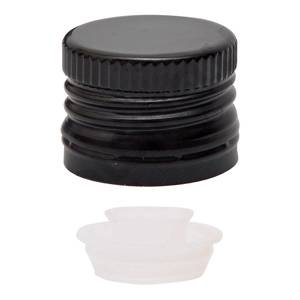 Metallikansi 31,5x24mm musta adapterilla 100kpl