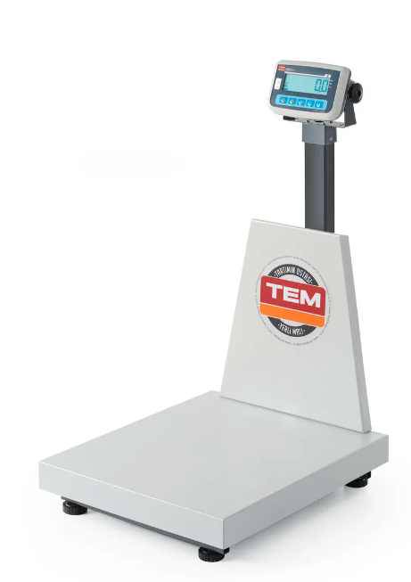 LCD platform scale with a column and legalisation EKO+ line 300kg TEM 500x700x(H)940mm