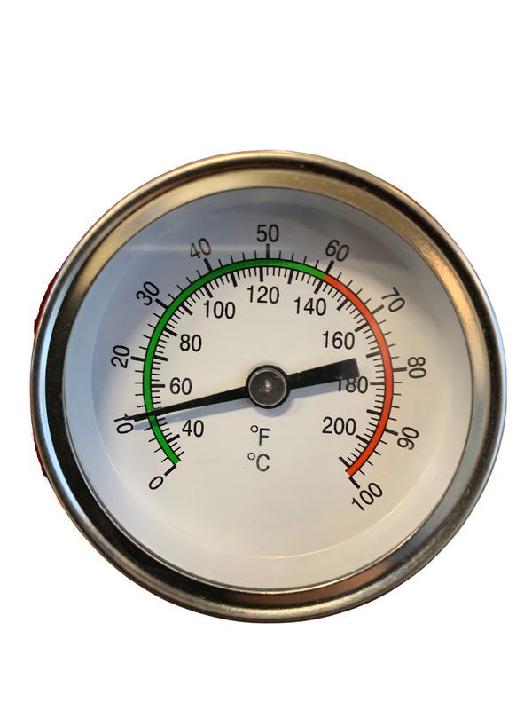 Analogue thermometer for tanks (with clip) 0-100°C