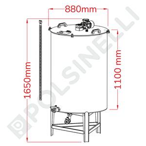 Mixer tank 500L