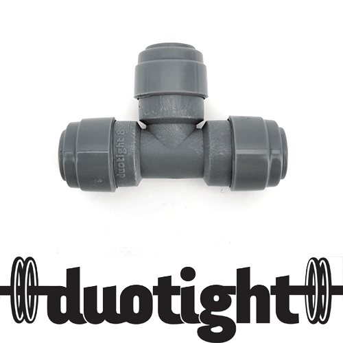 T-veida savienojums 8x8x8mm DuoTight ātrais savienojums