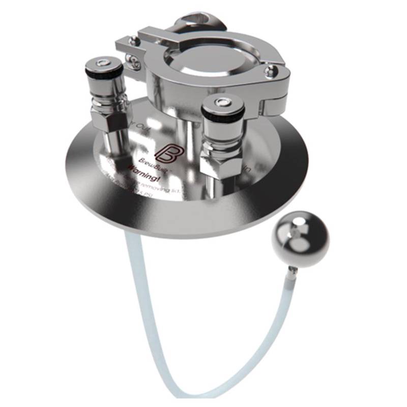 Rõhupakk 4" Tri-Clamp BrewBuilt ujuva sifoontoruga roostevaba teras