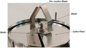 Crushing blade with disc M50 double-blade