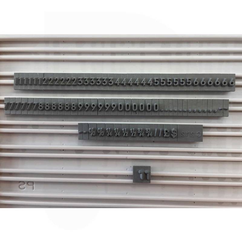 Stamper batch for labeling machine