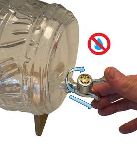 Stikla muca 1,5L ar koka statīvu