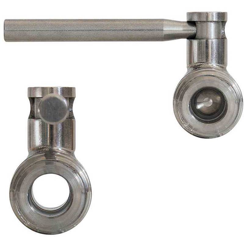 Kuulkraan 1/2"x3/4" VK/VK roostevaba teras