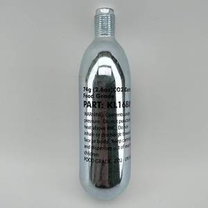 CO2 cartridge 74g with 5/8-18UNF thread