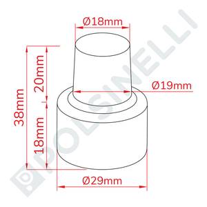 T-Kork 19mm seenekujuline (500tk)