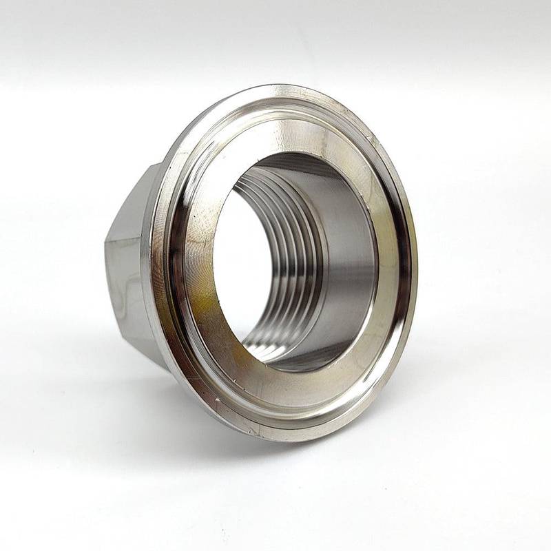 Connection 1.5" TC x 1" female thread BSP stainless steel