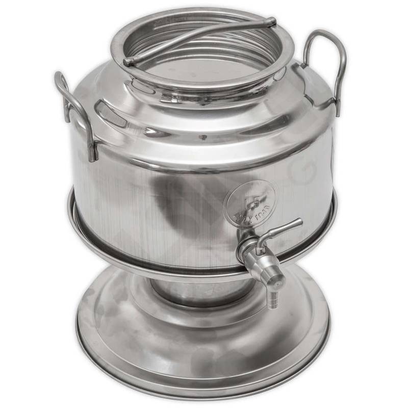Drum 5L with grafted bottom stainless steel