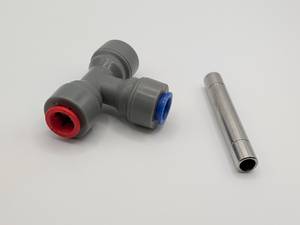T-veida savienojums 9.5x9.5x9.5mm Duotight ātrais savienotājs ar termokabatas ievadi 3,5-4,5mm