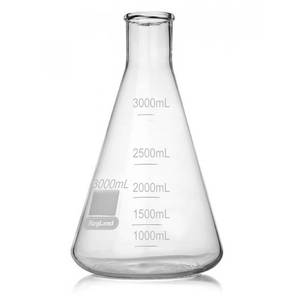 Flask 3000ml Erlenmeyer borosilicate glass