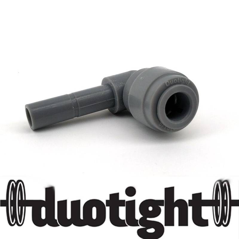 Līkums 8mm DuoTight iekšējā vītne x ārējā vītne