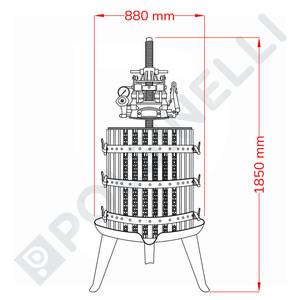 Presas 60 hidraulinis plieniniu narvu