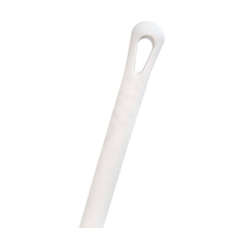 Weißer Lebensmittelrechen 130cm mit Stiel