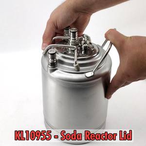 Säiliö 2L Ball Lock ruostumaton teräs