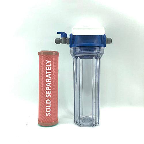 Filtra korpuss 10" pārtikas plastmasa max 4,8bar/+50°C