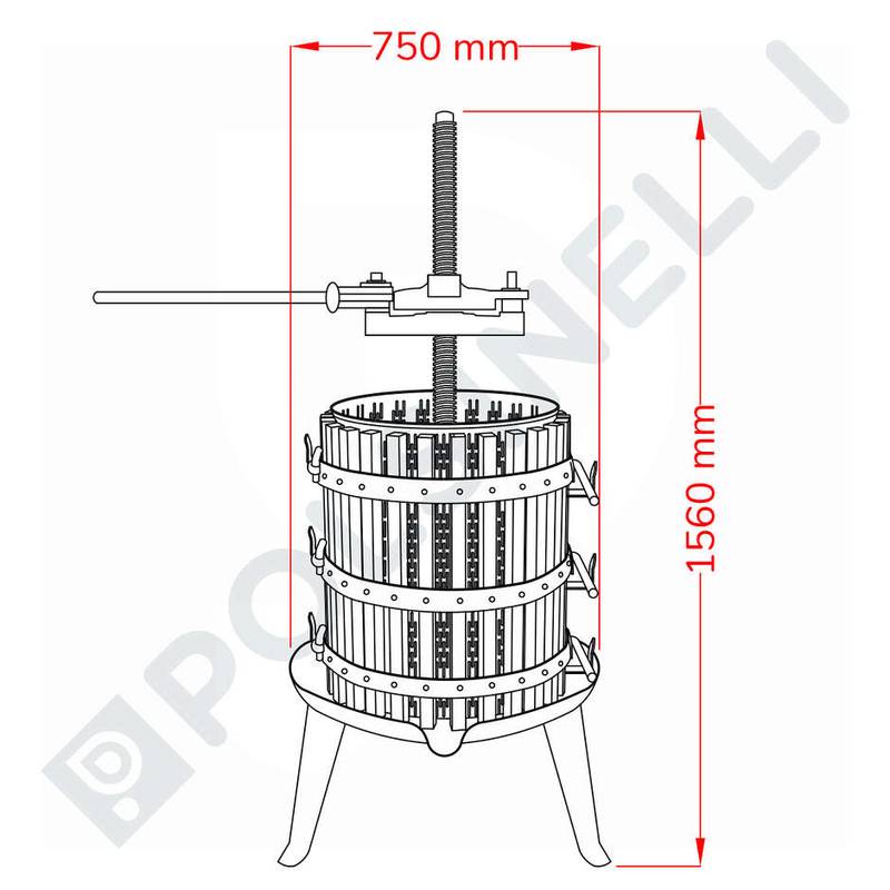 Lever Press with Stainless Steel Cage 50