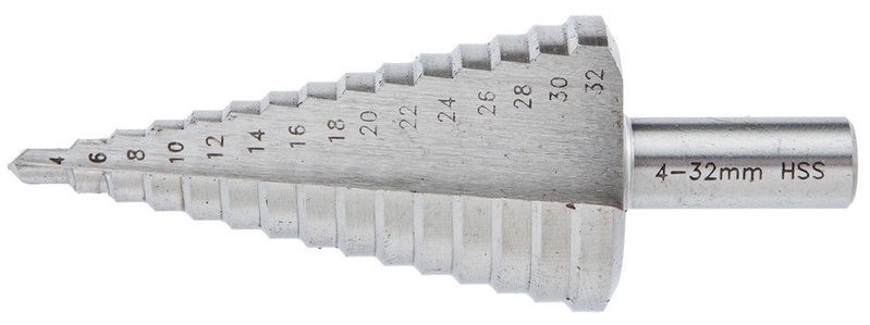 Koonusfrees 4-32mm astmeline