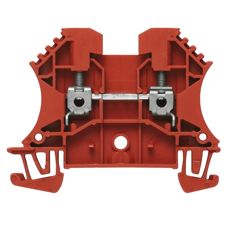 WDU 2.5 RT Riviklemm, kruvi, punane, W-seeria, 2.5 mm², 800 V, 24 A