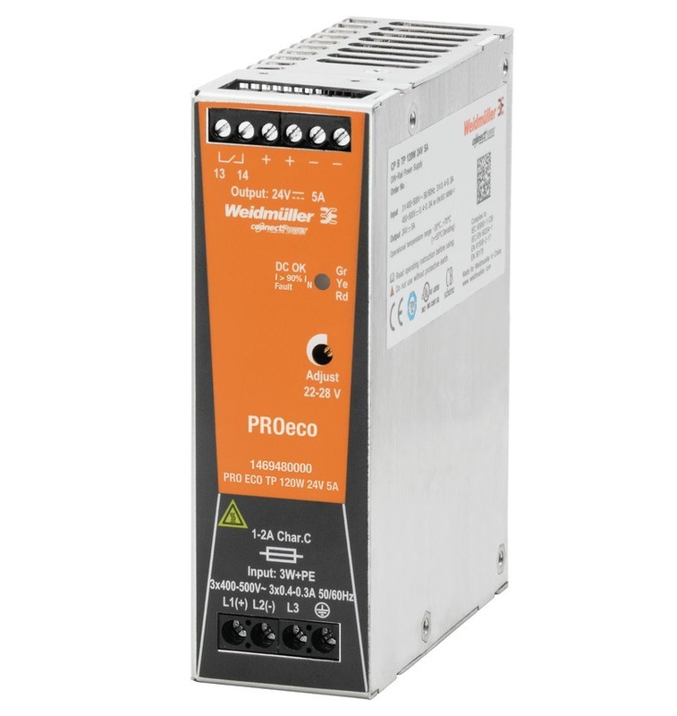 PRO ECO 120W 12V 10A Toiteplokk, 1-faasiline, 12VDC, -25 °C...70 °C, PROeco-seeria