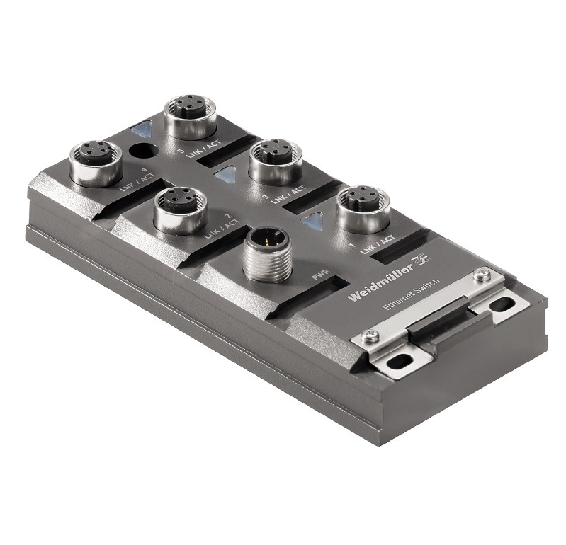 IE-SW-IP67T-5M12 Võrgulüliti, haldamata, Kiire Ethernet, Portide arv: 5 * M12 D kodeeritud, IP67 kapseldatud, -40 °C...75
