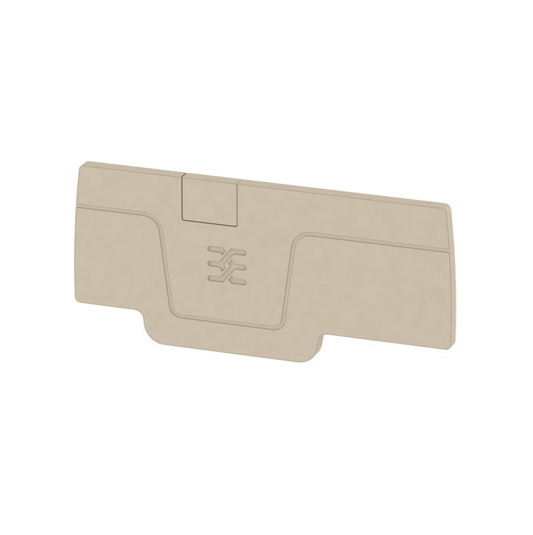 AEP 3C 2.5 Otsaplaat A3C 2.5 klemmile, beež, A-seeria, 2.5 mm², 800 V, 22 A