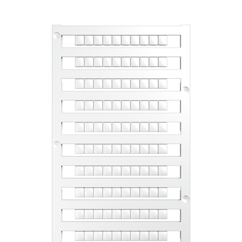 DEK 5/5 MC NE WS DEK riviklemmi märgis 5x5mm, tühi, valge, Polyamide 66, Multicard