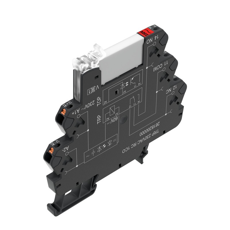 TRP 230VAC RC 1CO TERMSERIES, Releemoodul, Kontaktide arv: 1, CO kontakt AgNi, Nimijuhtpinge: 230 V AC ±10 %, Pidevvool: 6 A, PUSH IN, Testnupp saadaval: ei
