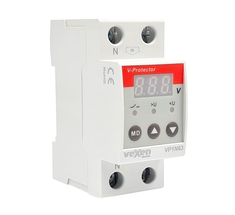 Pingekontrollirelee 1CO 63A 230VAC digitaalne