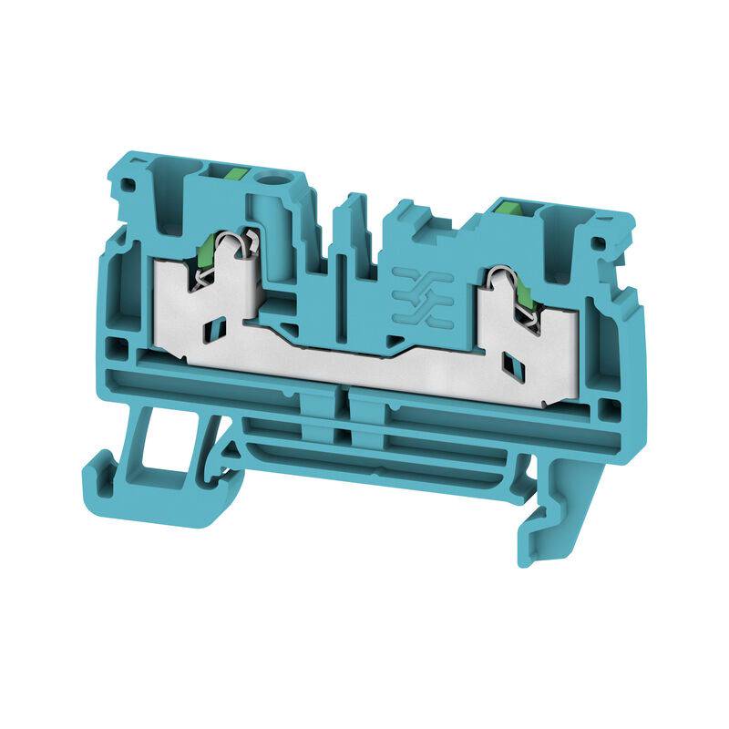 S2C 2.5 BL läbivklemmliist, SNAP IN, sinine, 2.5 mm², 24 A, 800 V