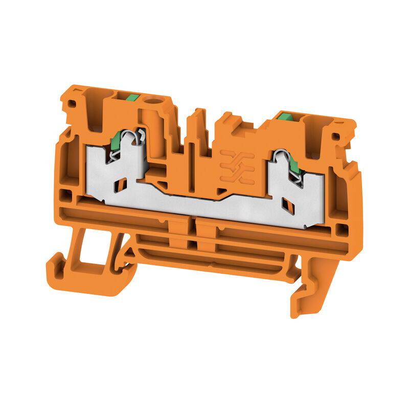 S2C 2.5 OR läbivklemmliist, SNAP IN, oranž, 2.5 mm², 24 A, 800V