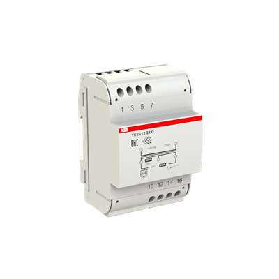 TS25/12-24C 12-24V 25VA trafo DIN latile