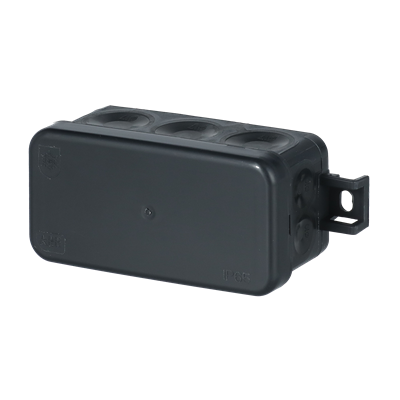 AP45M pinnapealne harukarp IP65, 1055x43x40mm, must, 12 membraanläbiviiku, taaskasutatud plastist