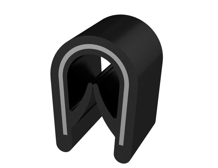 Servakaitse 1,0-4,0mm seinale, must, 100m äärekaitse EP 9005 10x14mm
