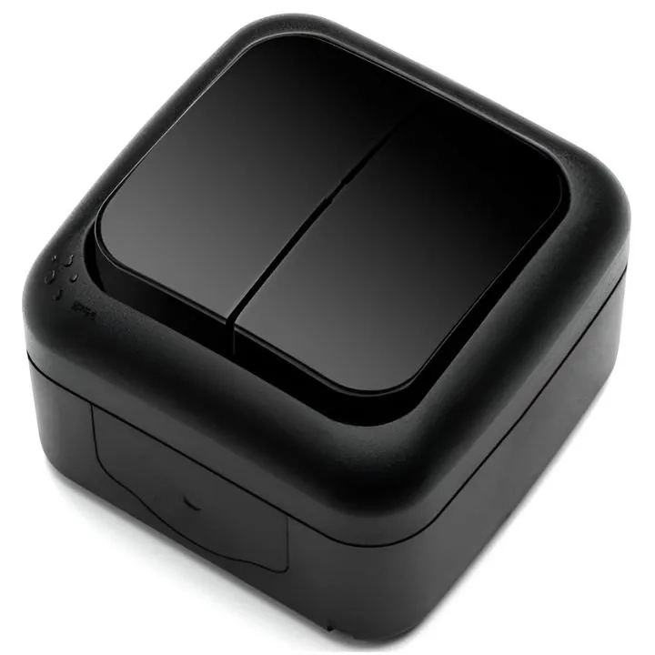 Grupilüliti pinnapealne, must IP54 VIKO
