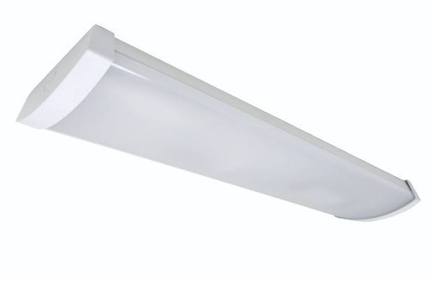 ECOtech Batten sisevalgusti valge IP44, 1200mm 20/24/35/40W 3000/4000K CCT-lüliti, IK06, RAL9016, läbijooks ühendus