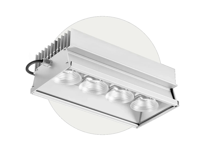 HAMK 150-X4. 150W. 24000lm. 840. 60D. IP65. IK08. mitte hämardatav. Anodeeritud