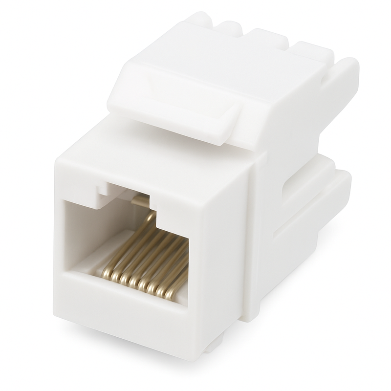 LinkSide, Cat6 U/UTP, RJ45 moodul valge. Delta sertifikaadiga
