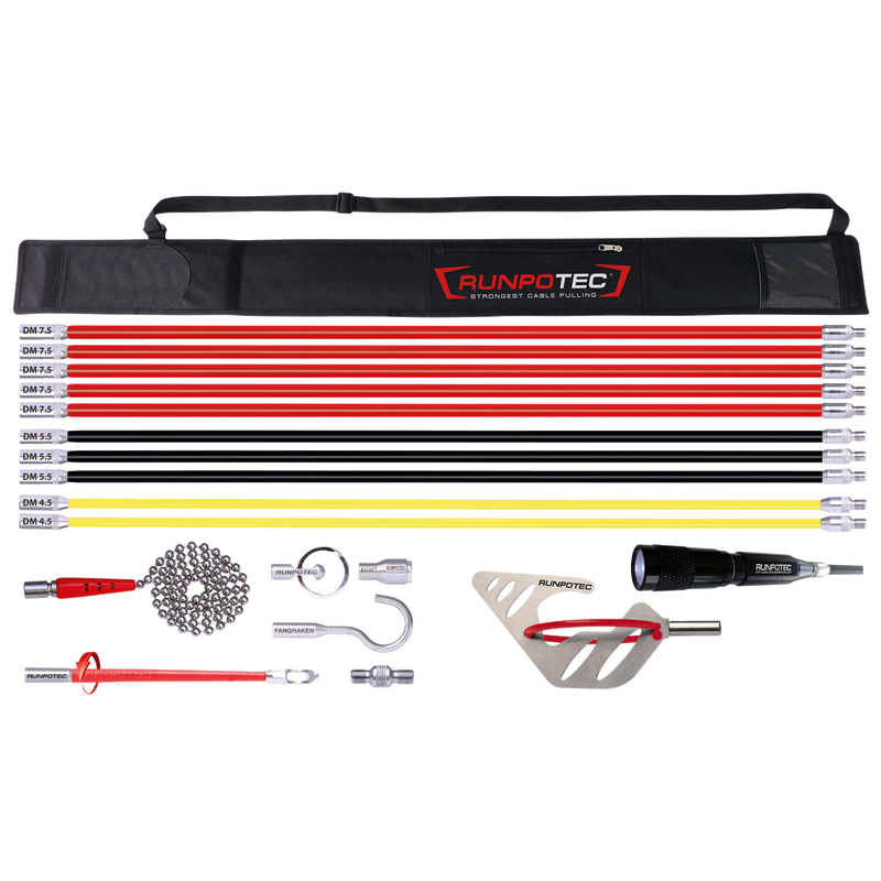 RUNPOSTICKS COMFORT, tõmbetrossi otse komplekt - 19 osa