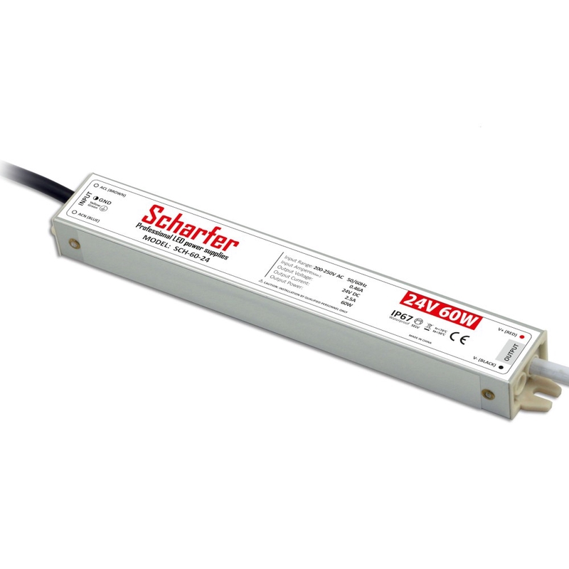 Toiteplokk Scharfer 24V DC SCH-60-24 230V 60W IP67