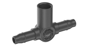 T-liitmik pihustile 4,6 mm, Art. nr 1348 5 tk ja 1350  1 tk
