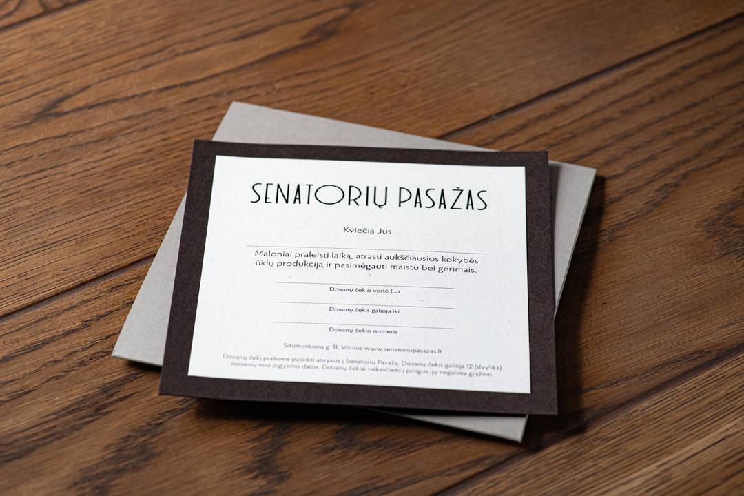 Senatorių Pasažas voucher image