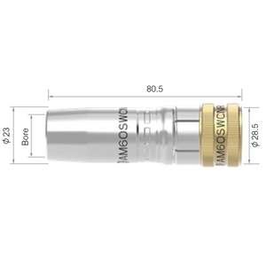 Gas nozzle M6OSW conical FI15 thumbnail