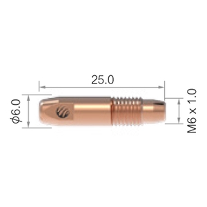 Contact Tip M1 M6x25x0,8mm thumbnail